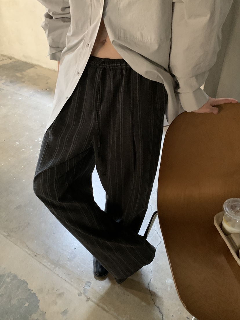 B_GARDER東大門直郵女裝新款休閑人氣真品熱賣休閑褲條紋B.GARDER休閑褲