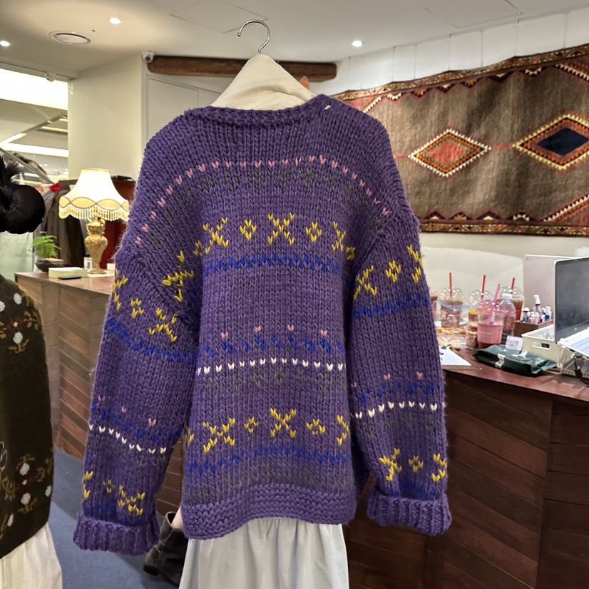 FURE東大門代購女士新品推薦休閑熱賣時尚人氣毛衣手工復古FURE毛衣