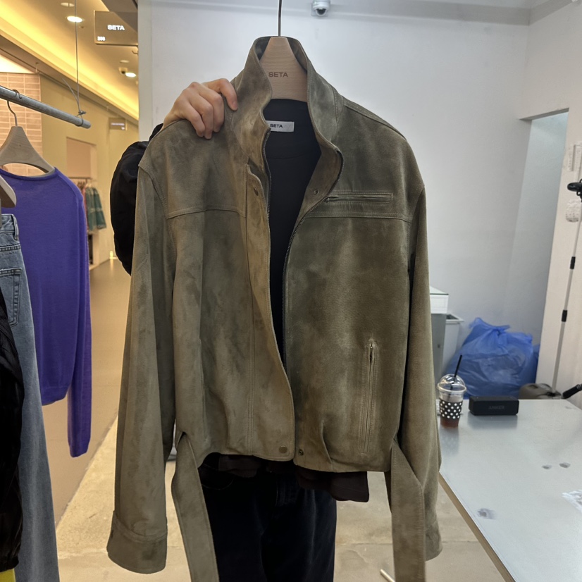 SETA東大門實拍女士新品推薦熱賣時尚人氣真品休閑夾克豬皮SETA夾克圖色2
