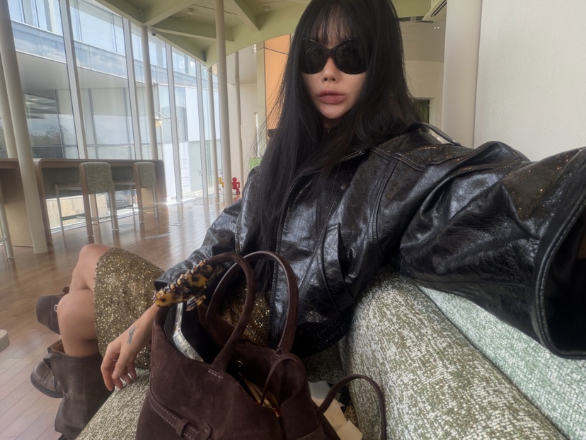 ABBEYLEE東大門代購女士新款時尚熱賣職業休閑人氣夾克羊皮ABBEYLEE夾克