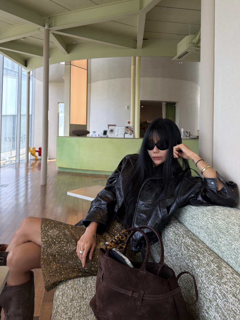 ABBEYLEE東大門代購女士新款時尚熱賣職業休閑人氣夾克羊皮ABBEYLEE夾克