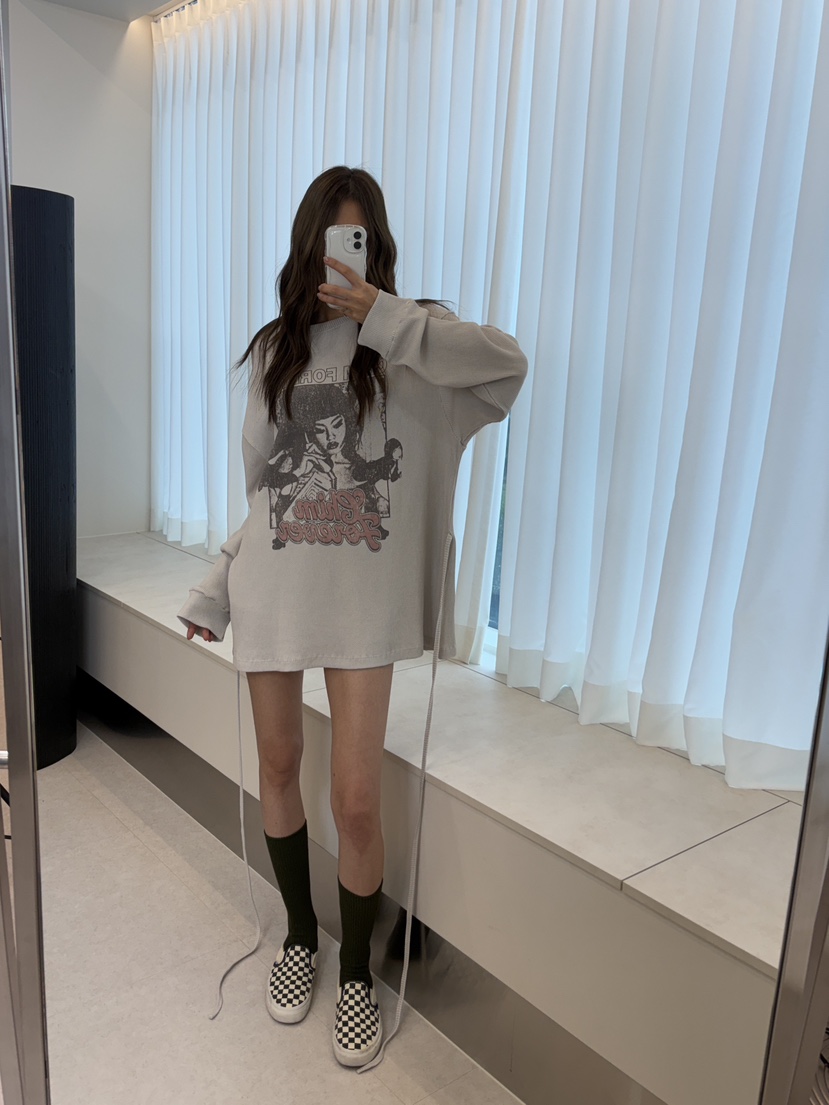 OKIE東大門直郵女士新品時尚人氣休閑推薦熱賣職業衛衣腰帶OKIE衛衣圖色2