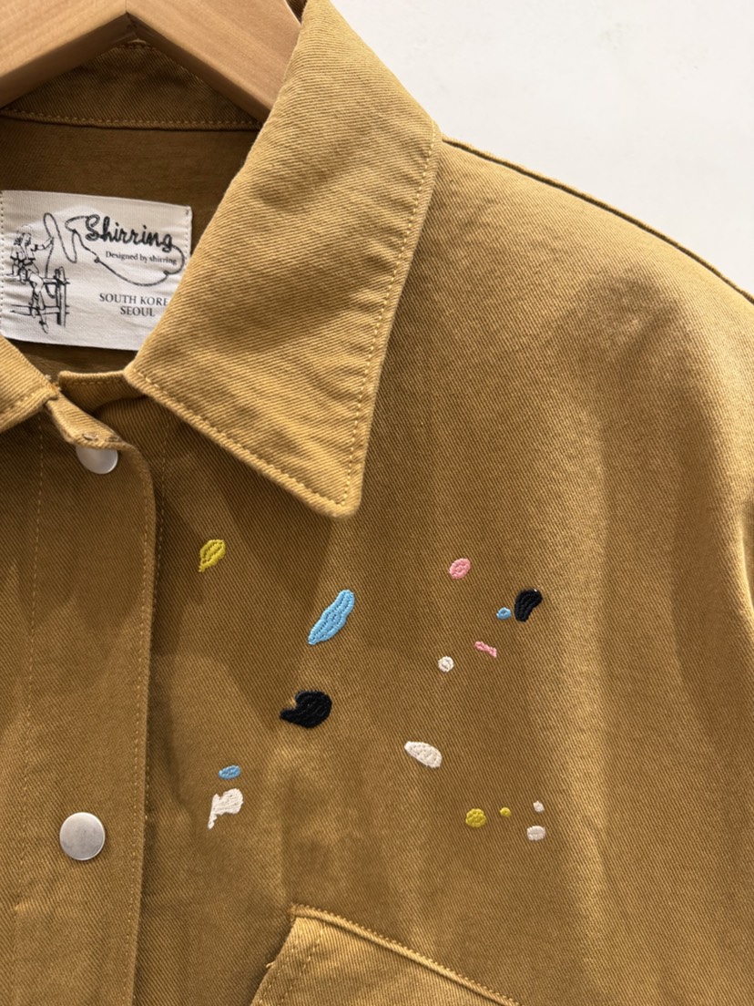 SHIRRING東大門實拍女裝新款休閑人氣真品時尚推薦夾克刺繡SHIRRING夾克