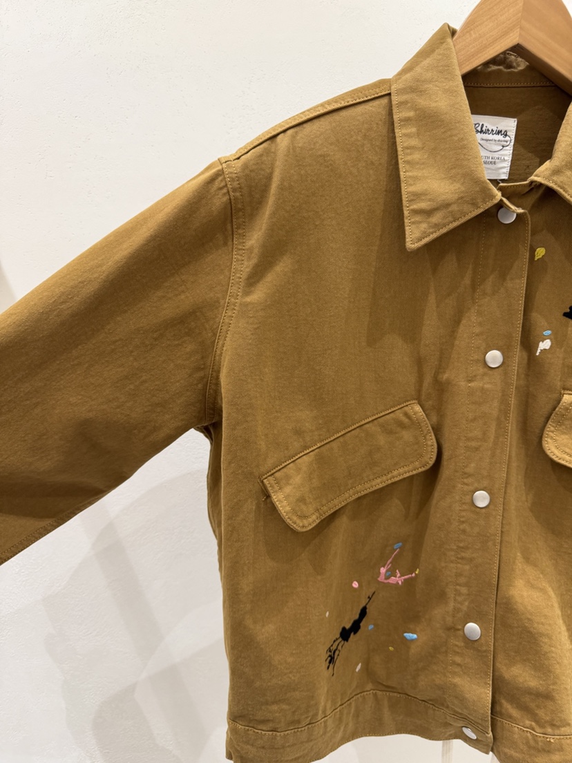 SHIRRING東大門實拍女裝新款休閑人氣真品時尚推薦夾克刺繡SHIRRING夾克