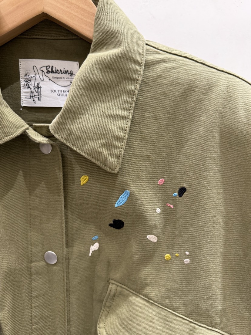 SHIRRING東大門實拍女裝新款休閑人氣真品時尚推薦夾克刺繡SHIRRING夾克