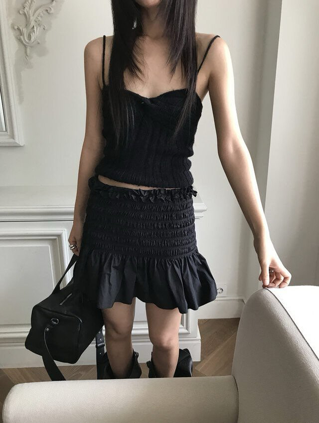 MOMENT韓國代購女裝新款時尚真品職業熱賣吊帶背心羊駝毛MOMENT/RECOVER吊帶/背心圖色3
