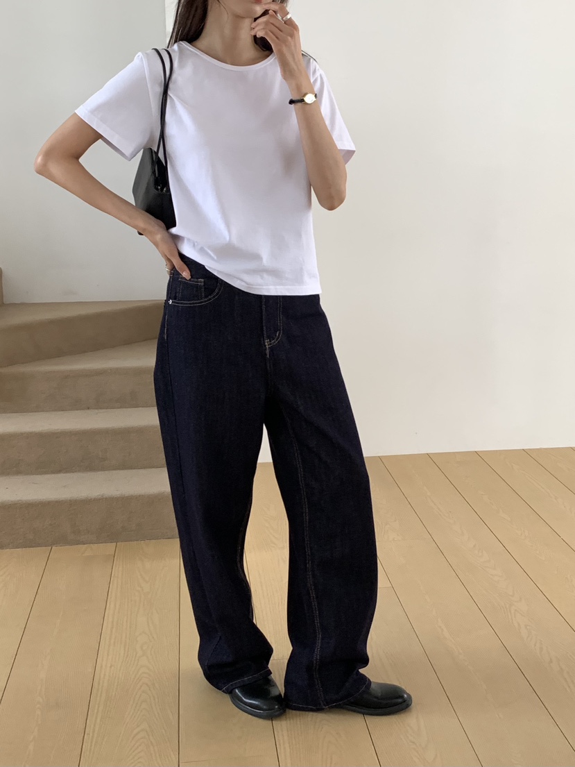 NOTICE韓國代購女士新品人氣職業推薦時尚牛仔褲直筒牛仔NOTICE牛仔褲
