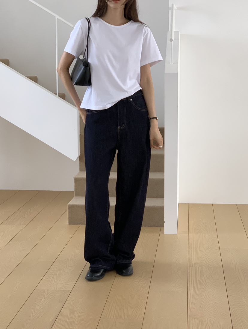 NOTICE韓國代購女士新品人氣職業推薦時尚牛仔褲直筒牛仔NOTICE牛仔褲