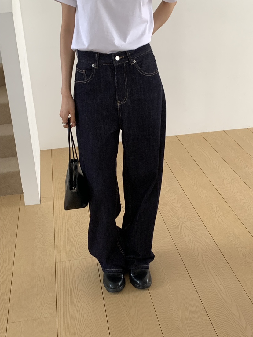 NOTICE韓國代購女士新品人氣職業推薦時尚牛仔褲直筒牛仔NOTICE牛仔褲