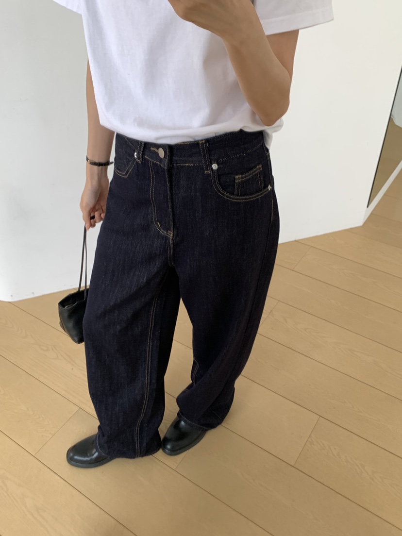NOTICE韓國代購女士新品人氣職業推薦時尚牛仔褲直筒牛仔NOTICE牛仔褲