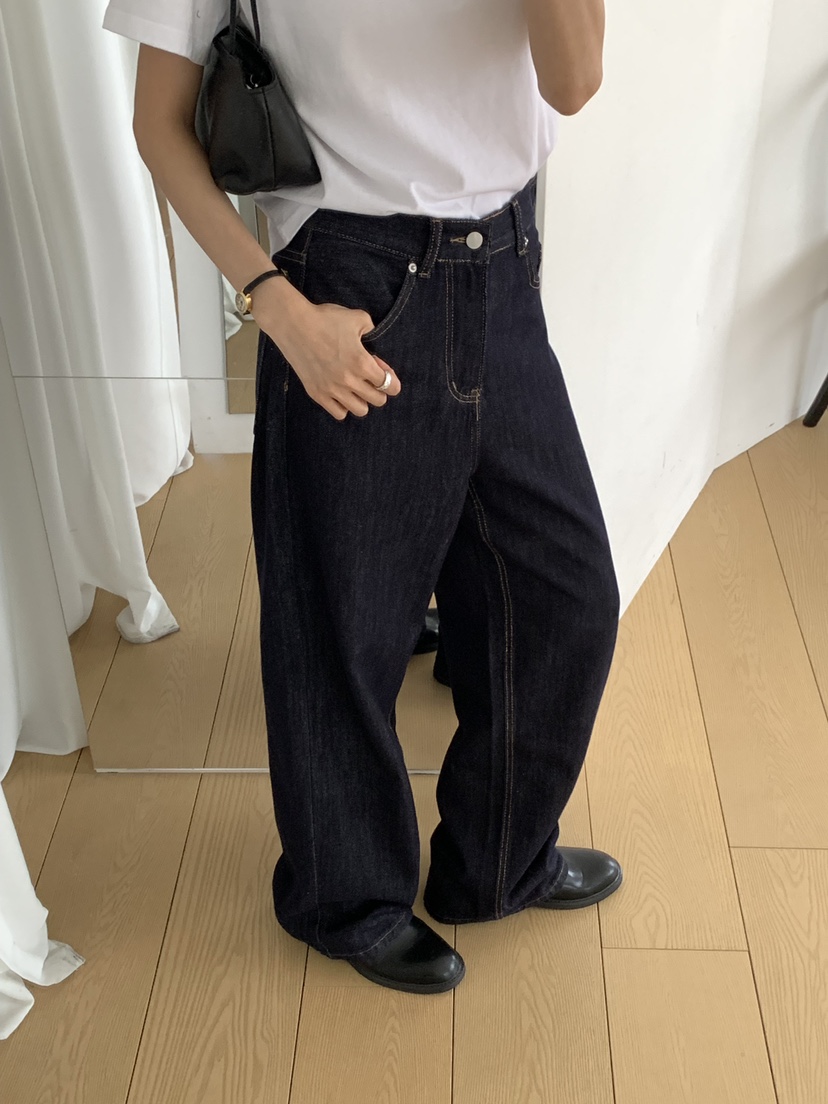 NOTICE韓國代購女士新品人氣職業推薦時尚牛仔褲直筒牛仔NOTICE牛仔褲