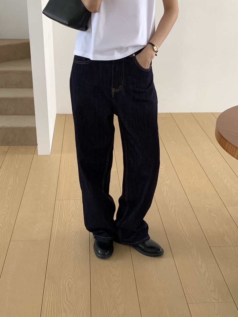 NOTICE韓國代購女士新品人氣職業推薦時尚牛仔褲直筒牛仔NOTICE牛仔褲
