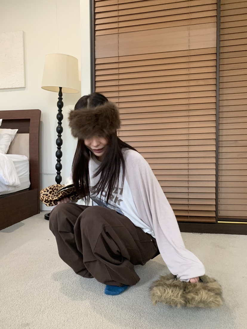 OKIE韓國直郵女裝新品時尚休閑真品人氣推薦長袖T恤插肩袖OKIE長袖T恤