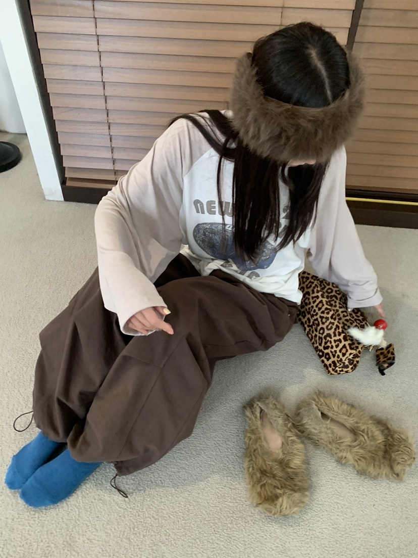 OKIE韓國直郵女裝新品時尚休閑真品人氣推薦長袖T恤插肩袖OKIE長袖T恤