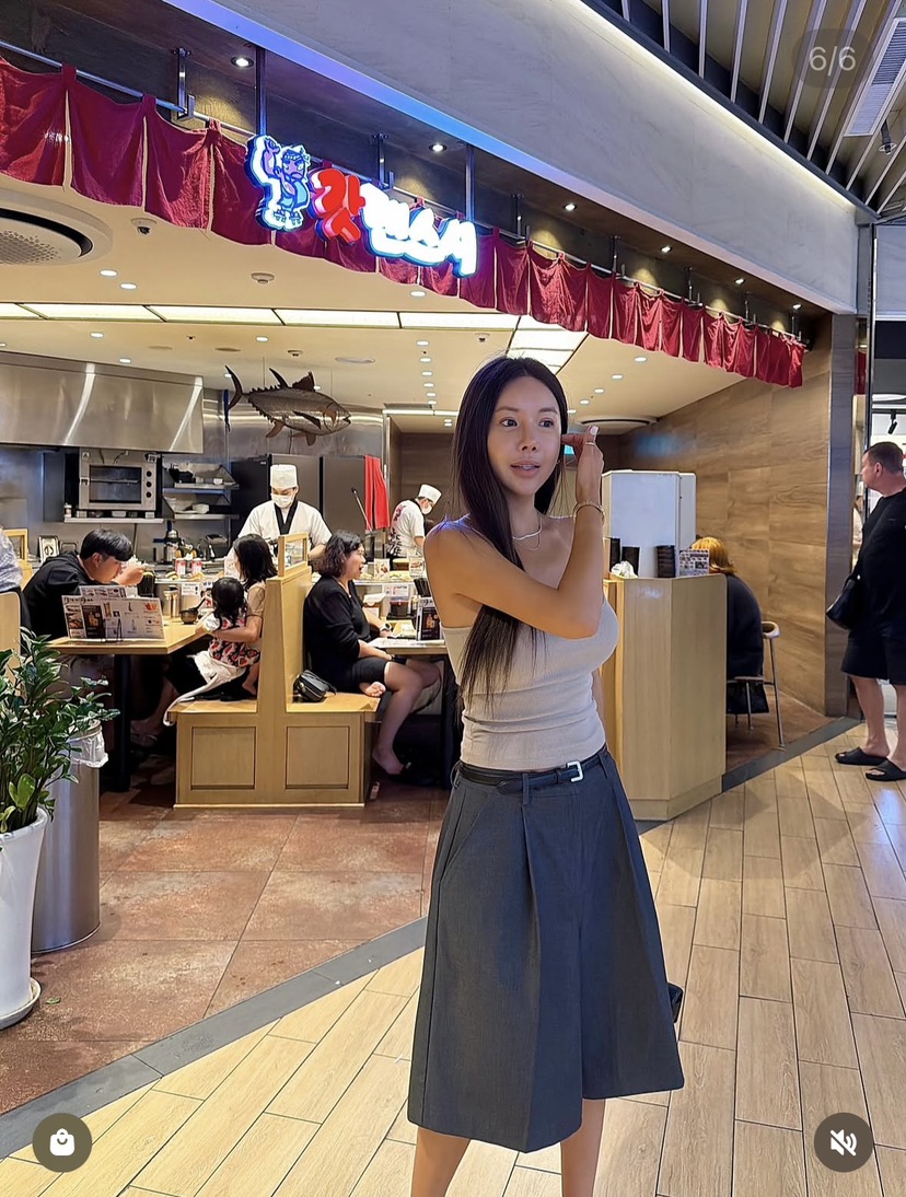 OKIE東大門實拍女裝新品職業時尚熱賣真品推薦吊帶背心束帶OKIE吊帶/背心