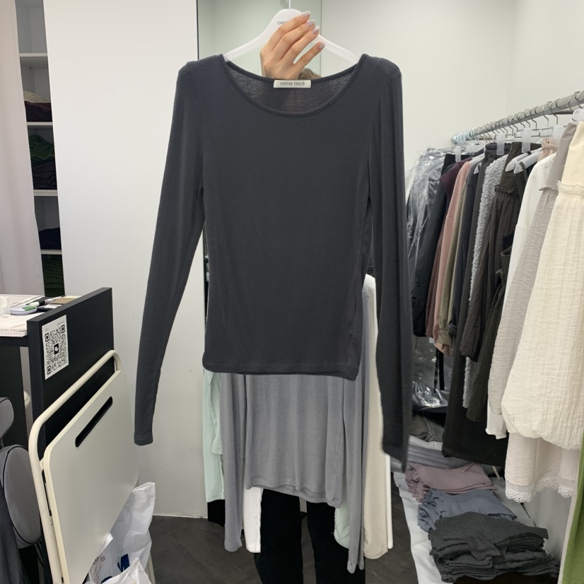 OWNS東大門實拍女裝新品真品人氣休閑推薦熱賣時尚長袖T恤OWNS長袖T恤圖色5