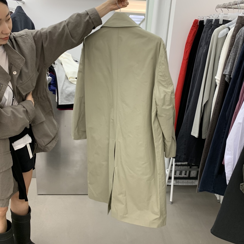 BRICKSADE韓國代購女裝新品熱賣人氣職業推薦休閑長款風衣BRICKSADE長款風衣