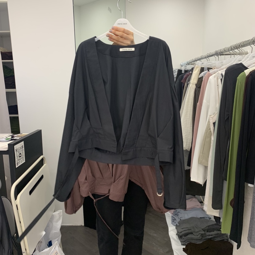 OWNS東大門代購女裝新品真品推薦時尚熱賣人氣襯衫蕾絲衫OWNS襯衫/蕾絲衫圖色2
