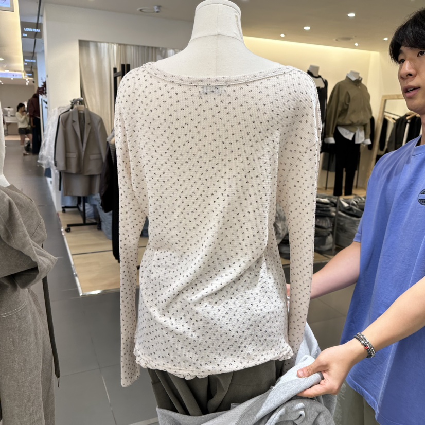 ANDE韓國代購女裝新品真品推薦熱賣時尚人氣職業休閑長袖T恤ANDE長袖T恤
