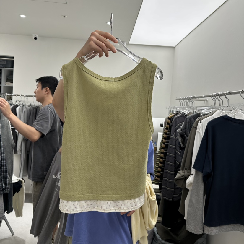 ANDE東大門直郵女士新款真品推薦時尚休閑人氣吊帶背心無袖ANDE吊帶/背心