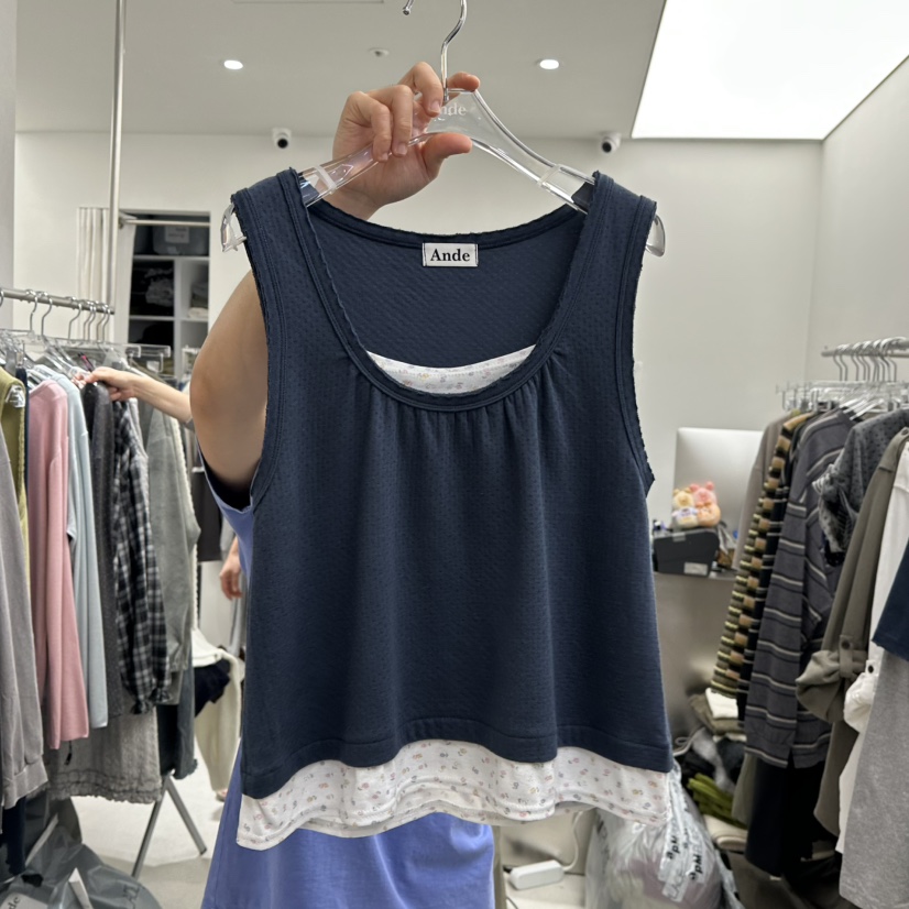 ANDE東大門直郵女士新款真品推薦時尚休閑人氣吊帶背心無袖ANDE吊帶/背心圖色2