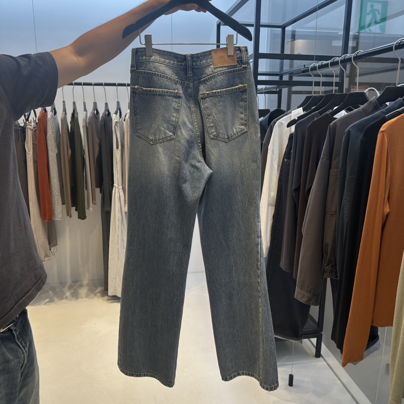 OSOO東大門代購女裝新品職業時尚休閑推薦人氣熱賣牛仔褲OSOO牛仔褲