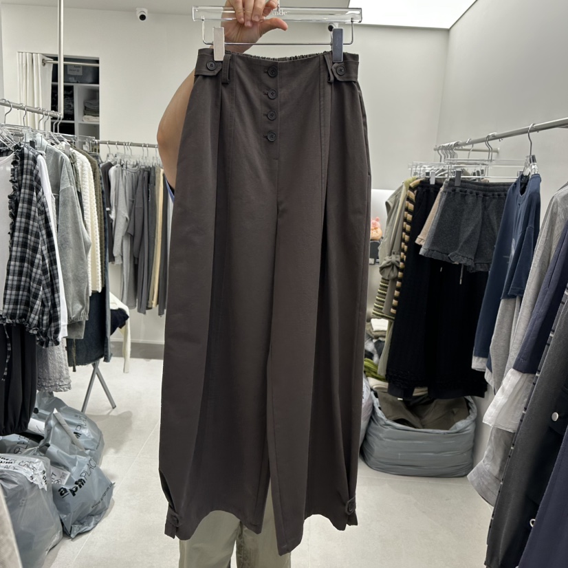 ANDE東大門代購女士新品休閑時尚真品熱賣人氣休閑褲褶裥ANDE休閑褲圖色1