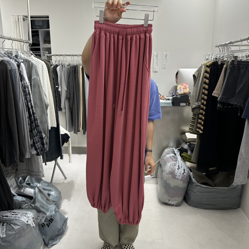 ANDE東大門實拍女裝新款休閑熱賣職業時尚人氣休閑褲褶皺ANDE休閑褲圖色1