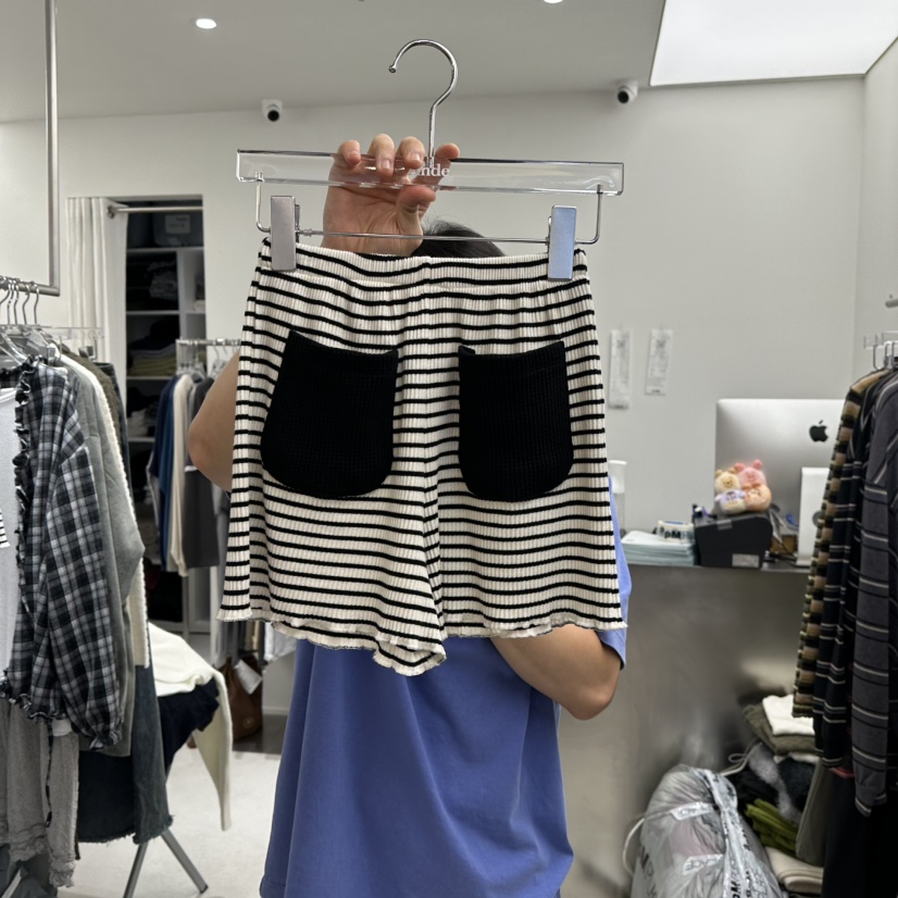 ANDE韓國直郵女士新款真品休閑熱賣推薦人氣時尚短褲ANDE短褲圖色2黑色