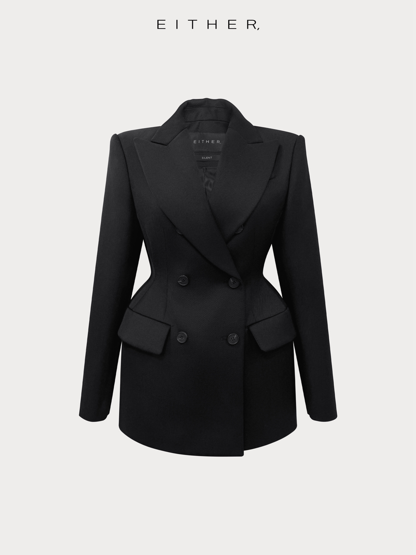 EITHER東大門直郵女士新款人氣真品休閑熱賣推薦西裝西服EITHER西裝/西服圖色1黑色