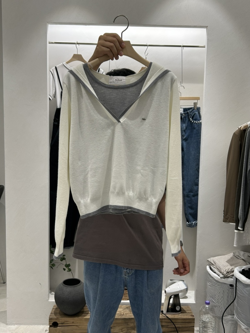 RE:FRESH-L東大門實拍女士新品休閑真品人氣熱賣時尚針織衫RE:FRESH-L針織衫圖色1