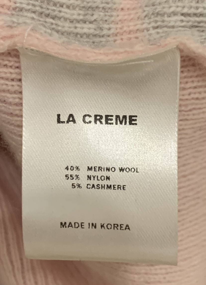 LA CREME韓國直郵女士新品真品熱賣時尚休閑推薦針織衫羊絨LA CREME針織衫