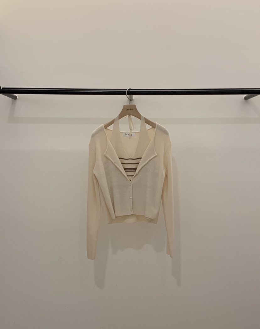 LA CREME韓國直郵女士新品真品熱賣時尚休閑推薦針織衫羊絨LA CREME針織衫圖色1
