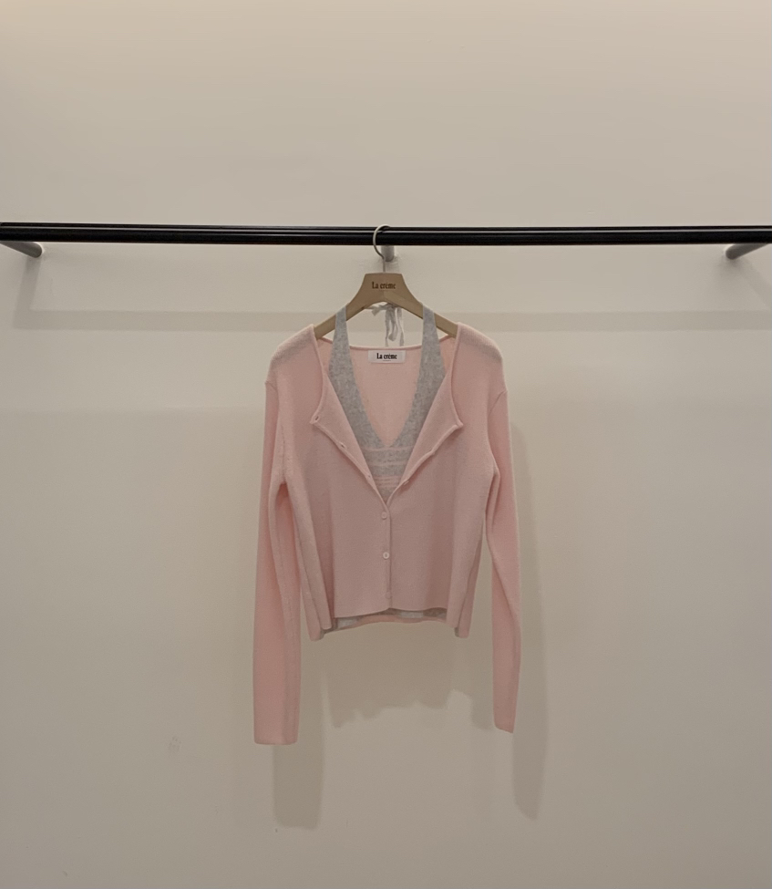 LA CREME韓國直郵女士新品真品熱賣時尚休閑推薦針織衫羊絨LA CREME針織衫圖色2