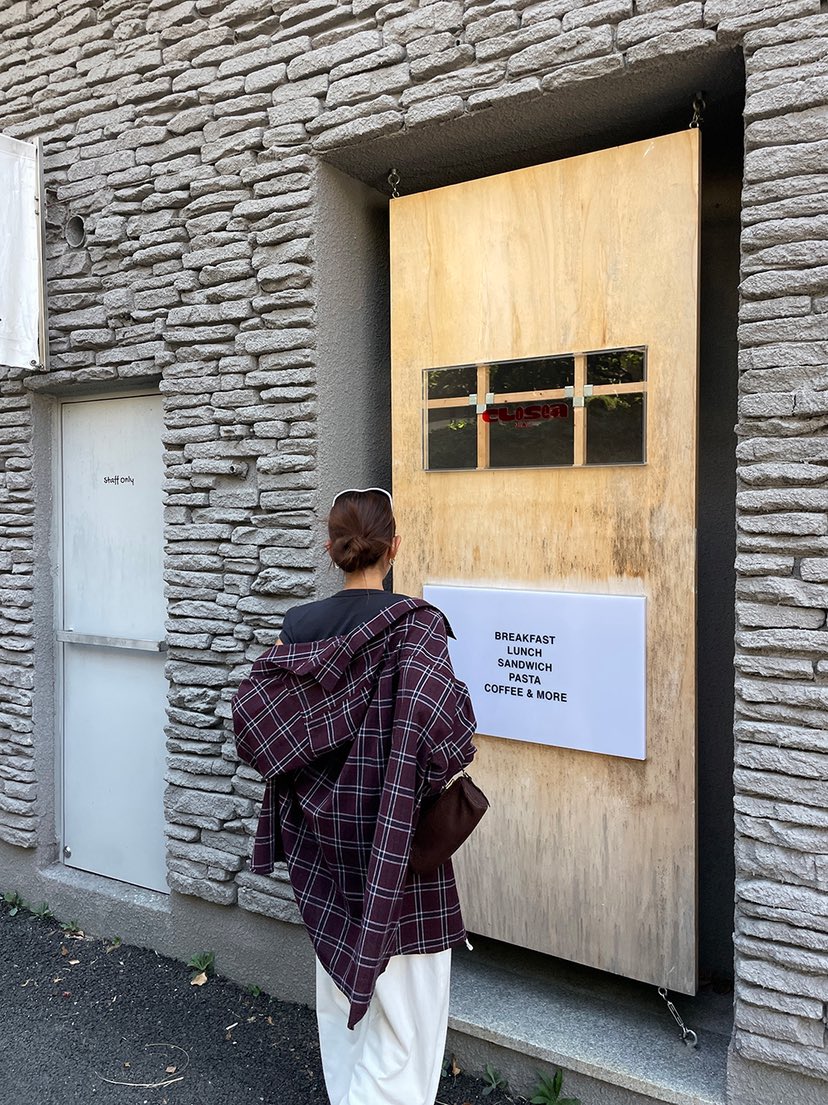 PAIRING韓國直郵女裝新款休閑真品人氣時尚襯衫蕾絲衫格子PAIRING襯衫/蕾絲衫