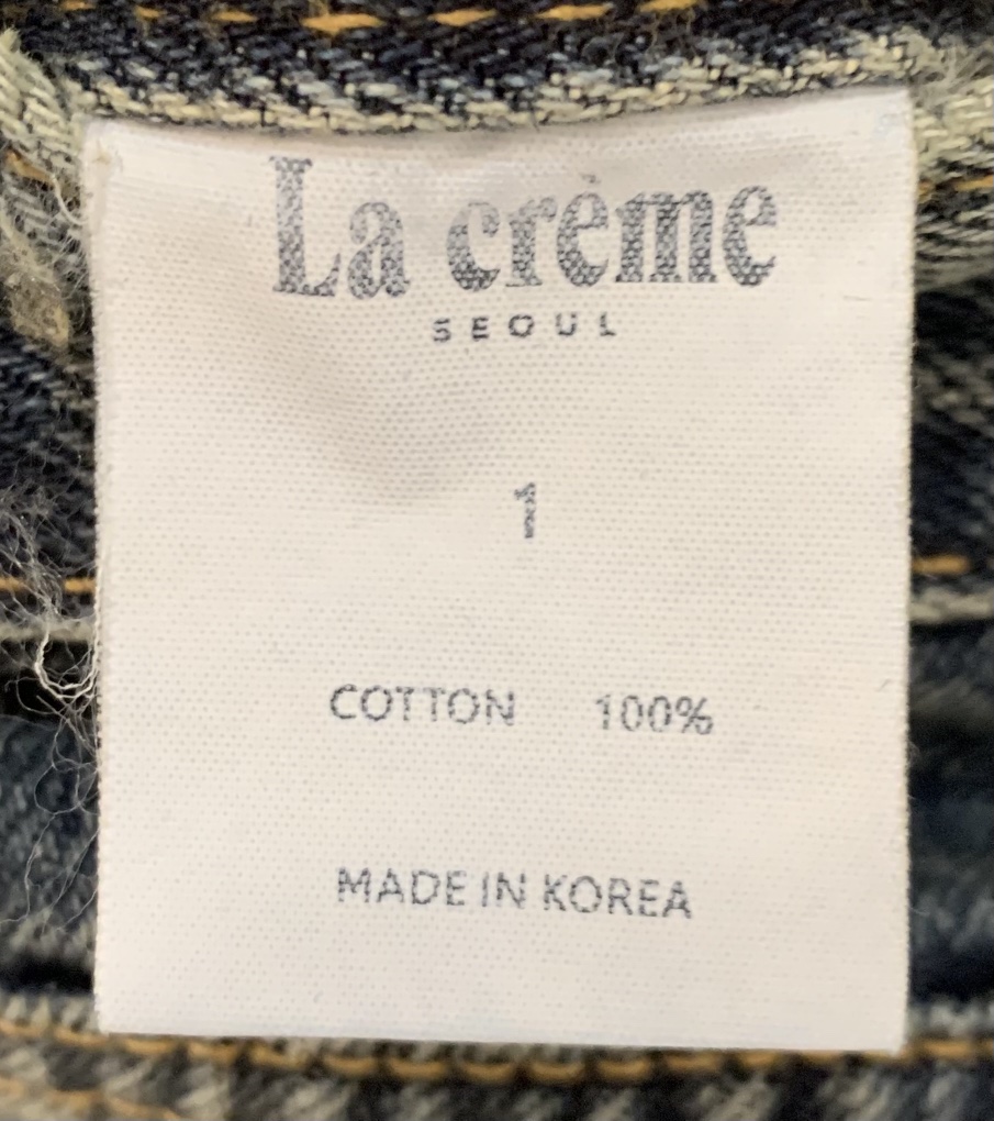 LA CREME東大門直郵女士新款人氣真品時尚休閑推薦牛仔褲LA CREME牛仔褲
