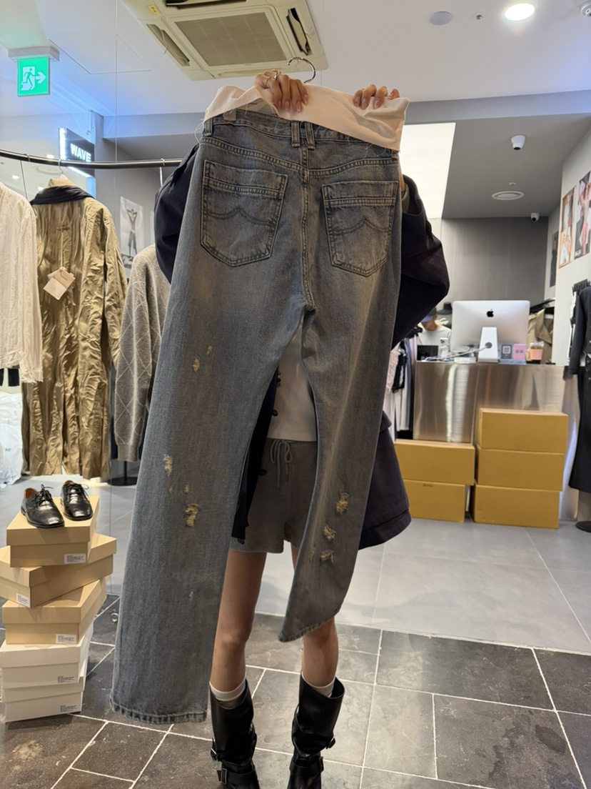SOPHISTICATE東大門代購女士新款休閑真品牛仔褲口袋復古SOPHISTICATE牛仔褲
