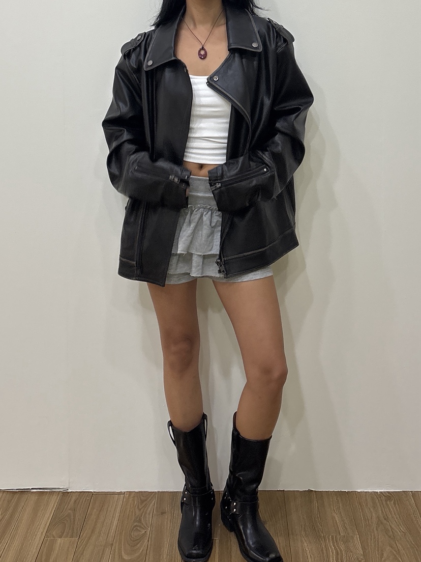 PAIRING東大門直郵女裝新款真品人氣推薦熱賣時尚休閑皮衣PAIRING皮衣