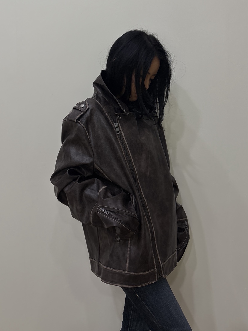 PAIRING東大門直郵女裝新款真品人氣推薦熱賣時尚休閑皮衣PAIRING皮衣