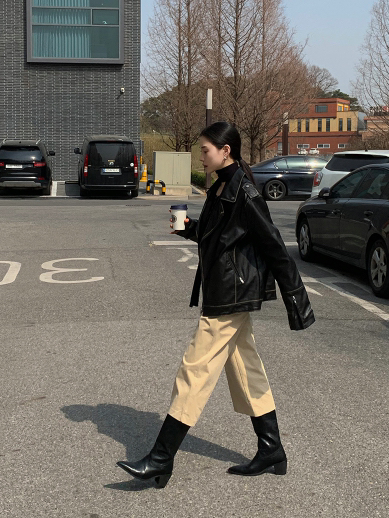 PAIRING東大門直郵女裝新款真品人氣推薦熱賣時尚休閑皮衣PAIRING皮衣