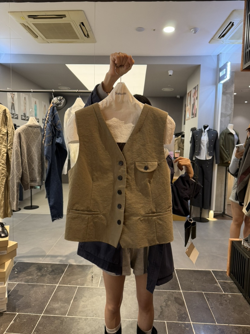 SOPHISTICATE東大門直郵女士新品時尚真品休閑人氣馬甲口袋SOPHISTICATE馬甲圖色3