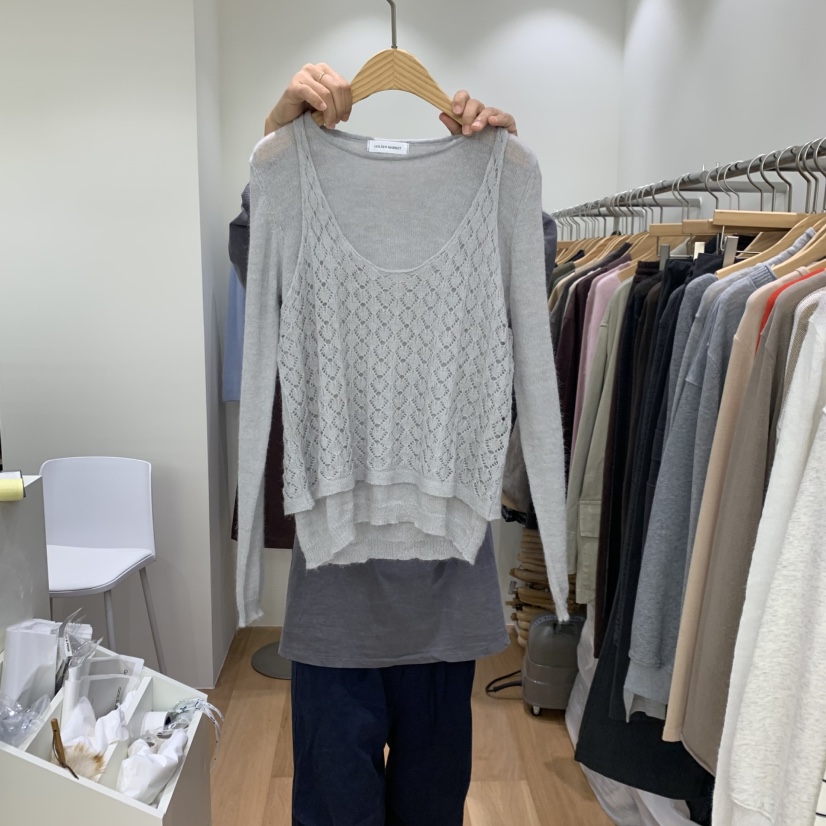 GOLDEN MARKET東大門直郵女士新品推薦人氣套裝多層套裝GOLDEN MARKET套裝圖色2