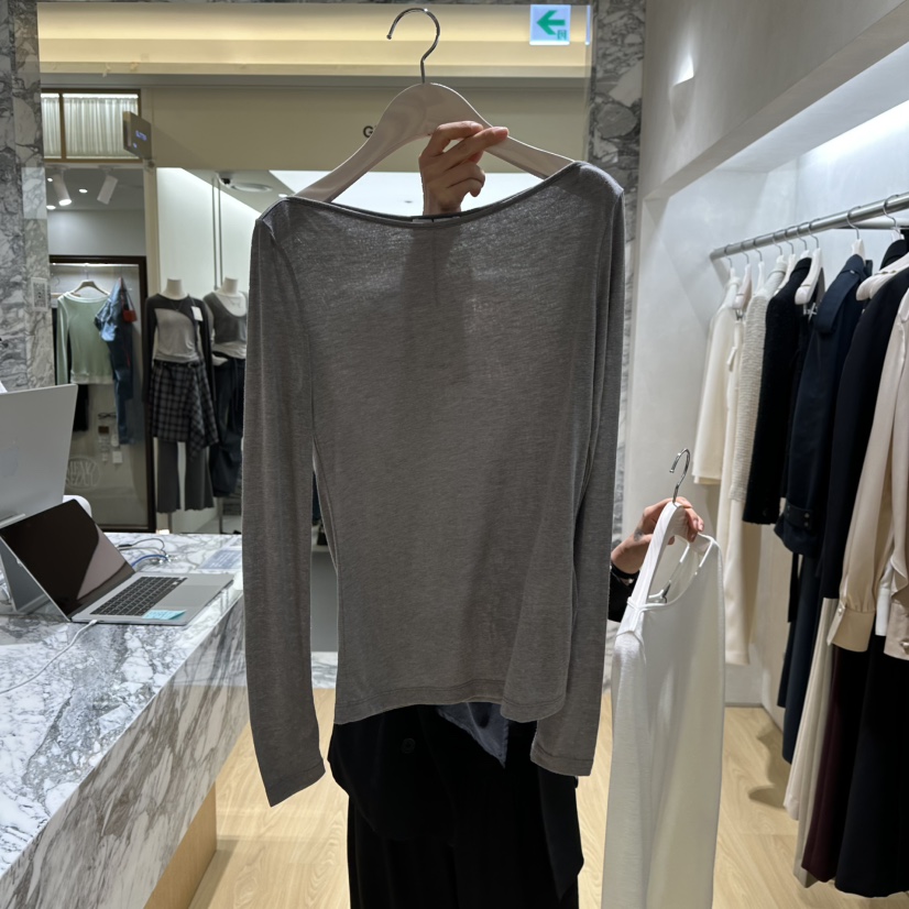 CREPE韓國直郵女士新品熱賣休閑人氣真品時尚推薦長袖T恤CREPE長袖T恤圖色3
