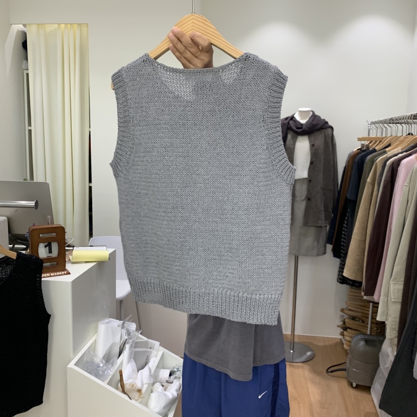 GOLDEN MARKET韓國代購女裝新品真品推薦人氣休閑時尚馬甲GOLDEN MARKET馬甲