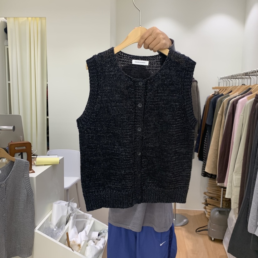 GOLDEN MARKET韓國代購女裝新品真品推薦人氣休閑時尚馬甲GOLDEN MARKET馬甲圖色2
