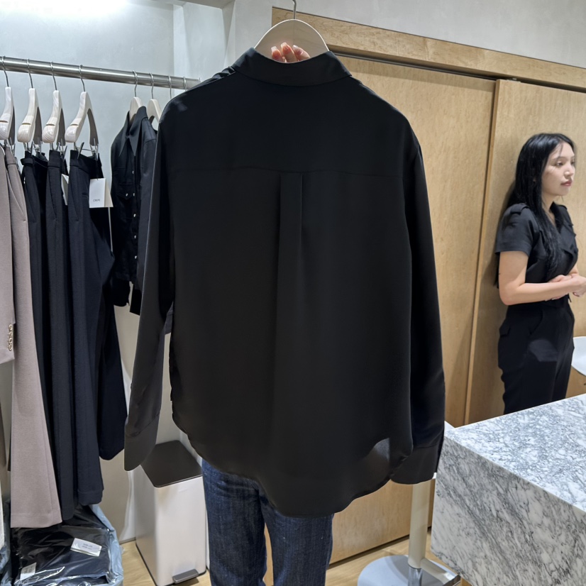 CREPE韓國代購女士新品真品人氣休閑熱賣推薦時尚襯衫蕾絲衫CREPE襯衫/蕾絲衫