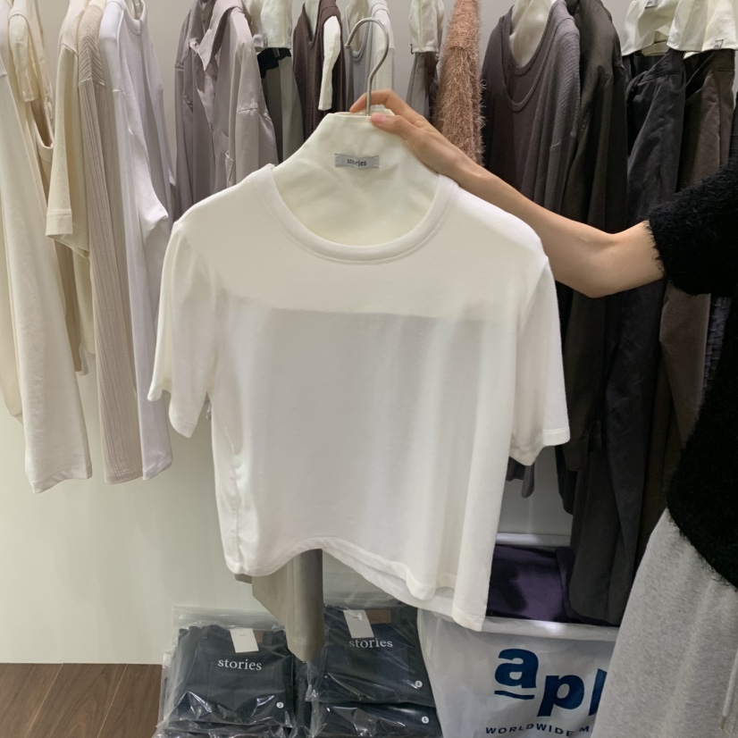 STORIES韓國直郵女士新款休閑推薦人氣熱賣真品時尚T恤STORIEST恤圖色2