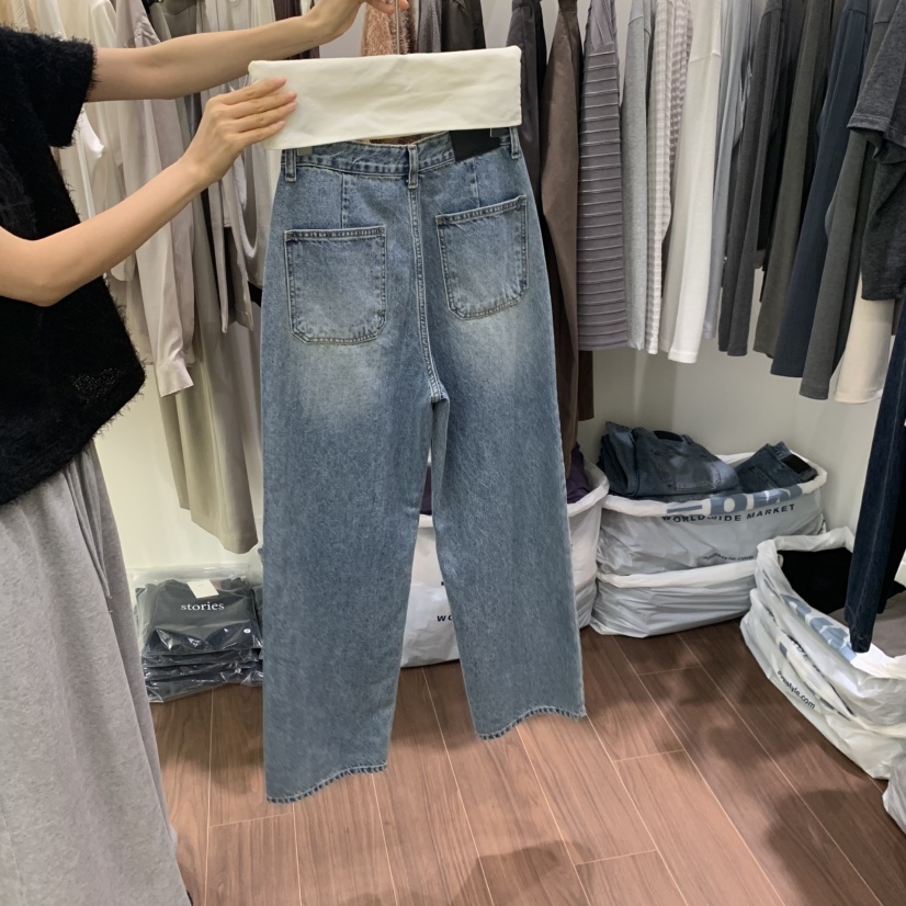 STORIES韓國直郵女裝新款熱賣真品推薦人氣休閑時尚牛仔褲STORIES牛仔褲