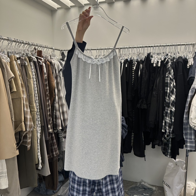 VIRKIN東大門實拍女士新品熱賣休閑時尚人氣真品連衣裙緞帶VIRKIN連衣裙圖色2