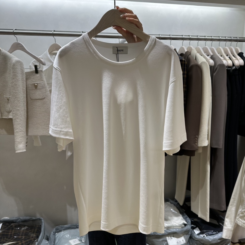 CREPE韓國直郵女士新品真品熱賣人氣推薦休閑時尚T恤CREPET恤圖色1